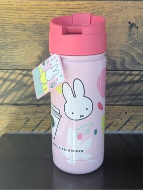 Limited Edition Starbucks X Miffy Pink Stainless Travel Tumbler